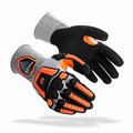 Defender Safety A6 Cut Gloves, 13G Liner, Back Hand Impact Resistant, Level 4 Abrasion, Textured Nitrile Coating , Size XL DXG-E21-618XL